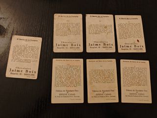 7 cromos El barón de la castaña