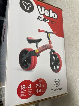 Bicicleta de equilibrio Velo roja