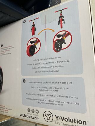 Bicicleta de equilibrio Velo roja