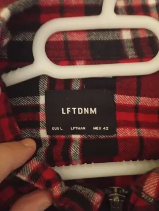 Camisa a cuadros con cremallera Talla M