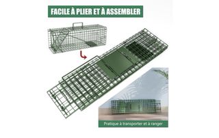 Jaula para gatos metálica negra sin usar