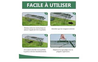 Jaula para gatos metálica negra sin usar