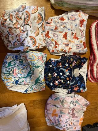 Lote 40 pañales tela Pop in, Charlie Banana...
