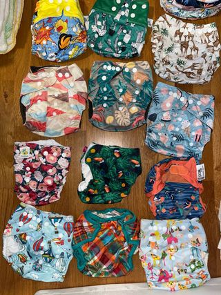 Lote 40 pañales tela Pop in, Charlie Banana...