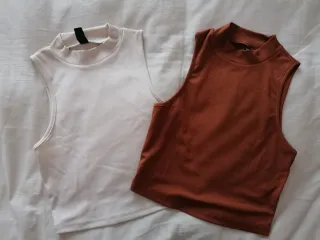 Top collo alto donna