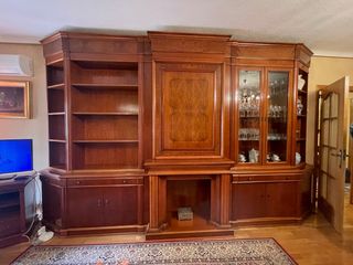 Mueble de salón con Vitrina y mueble bar