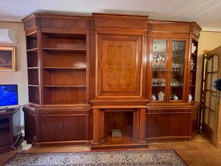 Mueble de salón con Vitrina y mueble bar