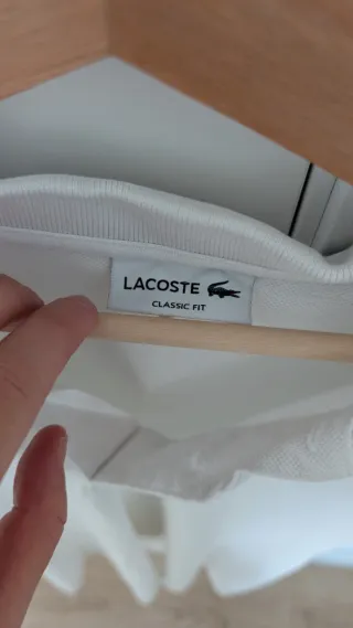 Polo Lacoste Blanco