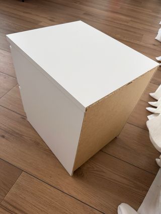 Mesita blanca IKEA MALM 2 cajones