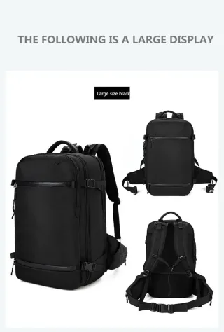 Mochila Ozuko Negra Grande Waist bag