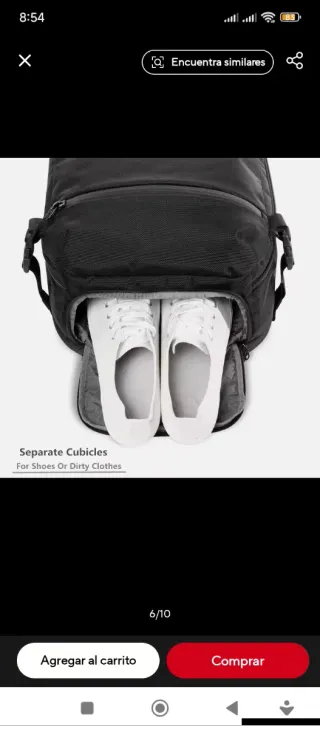 Mochila Ozuko Negra Grande Waist bag