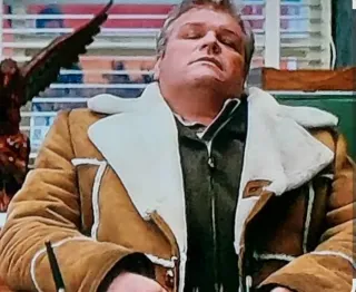 Chaqueta de piel con borrego RETRO 80s