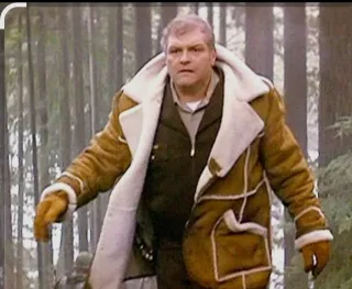 Chaqueta de piel con borrego RETRO 80s