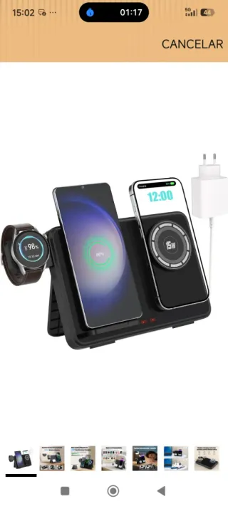 Caricatore 4in1 + Adattatore 33W per iPhone, Samsung e altri