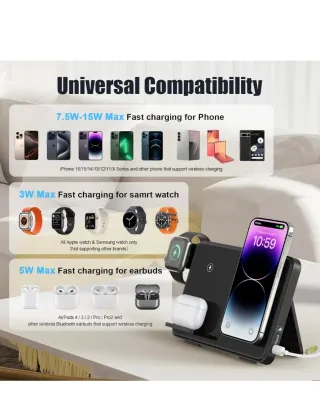 Caricatore 4in1 + Adattatore 33W per iPhone, Samsung e altri