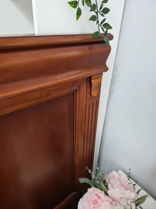 Cabezal Cama Matrimonio 167cm Madera con mesitas j