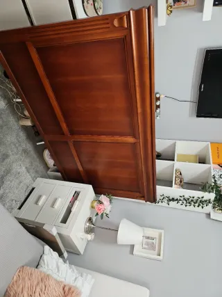 Cabezal Cama Matrimonio 167cm Madera con mesitas j