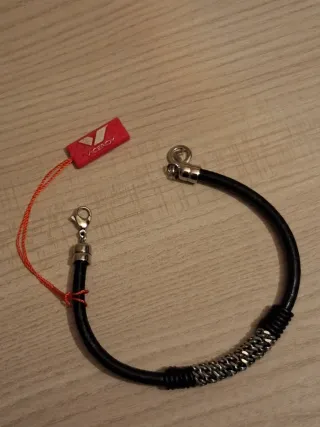 Pulsera Viceroy Hombre Cuero y Acero