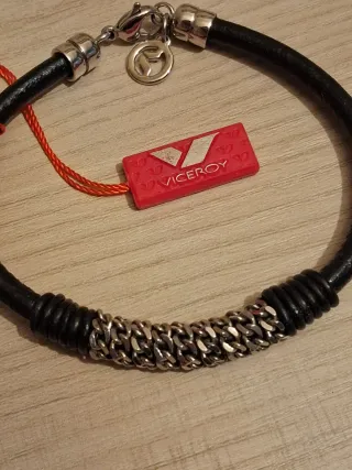 Pulsera Viceroy Hombre Cuero y Acero