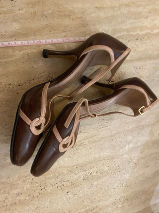 Zapatos Sacha London T-Strap Marrón Rosa