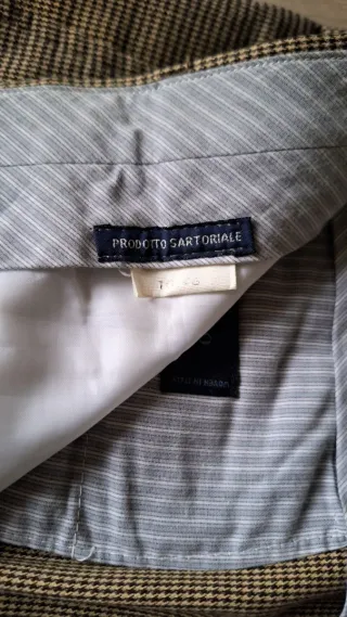 Pantalone sartoriale lana uomo tg.46