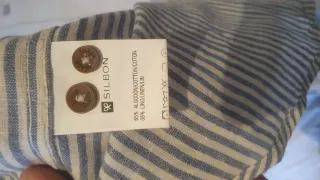 Camisa Silbon Rayas Talla S 65% Algodón 35% Lino