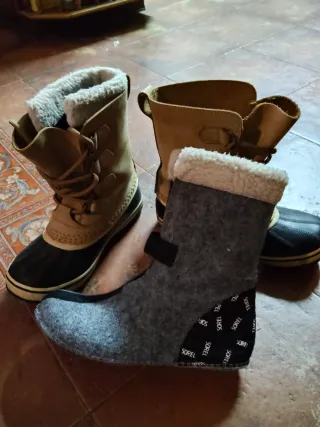 Botas Sorel Impermeables Beige/Negro