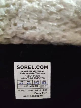 Botas Sorel Impermeables Beige/Negro