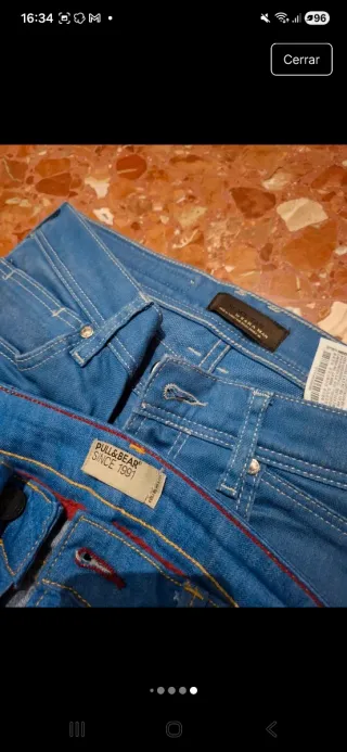 Pantalones vaqueros Zara y Pull&Bear