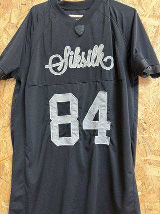 Camiseta SikSilk Negra y Plateada Talla L