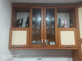 Muebles de Cocina Madera y Cristal