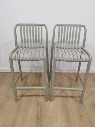 Taburetes Wendell Sklum verde caqui (2 unidades)