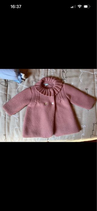 Abrigo tejido rosa Coconut