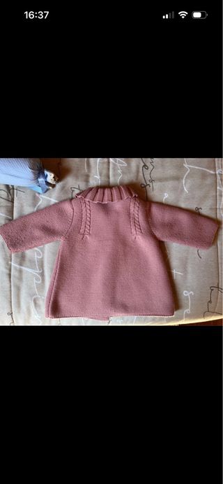 Abrigo tejido rosa Coconut