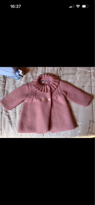 Abrigo tejido rosa Coconut