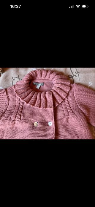 Abrigo tejido rosa Coconut