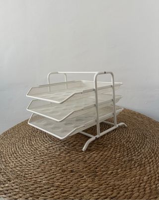 Bandeja Porta Documentos IKEA Metálica Blanca