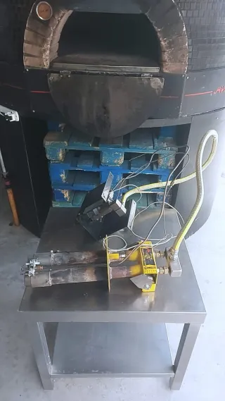 Horno de leña y gas Java para pizzas