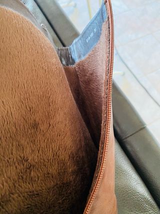 Botas altas cuero marrón coñac