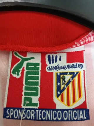Camiseta At.Madrid retro. Simeone 14. Talla M