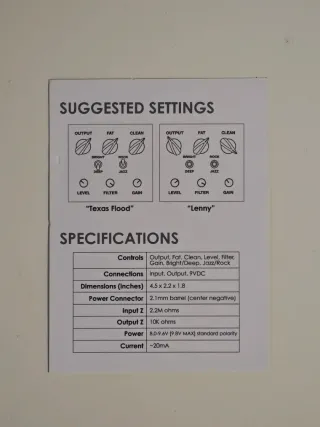 Pedal Guitarra Vertex SSS SRV (Dumble) Ed. Limitad