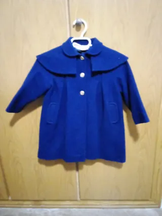 Abrigo paño azul unisex