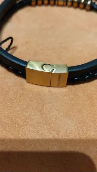 Bracciale Boccadamo intrecciato con chiusura oro