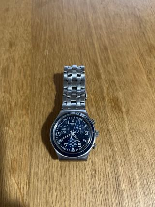 Orologio Swatch Blu Argento