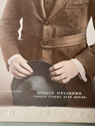 Postal antigua Sessue Hayakawa Cine