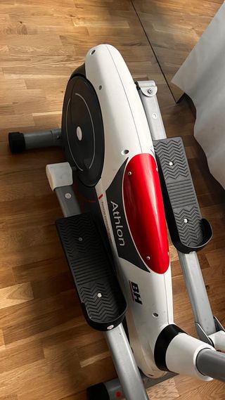 Bicicleta Elíptica Gris y Blanca BH