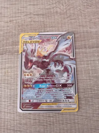 Pikachu y Zekrom GX Carta Pokémon