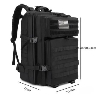 Zaino Tattico Militare Nero