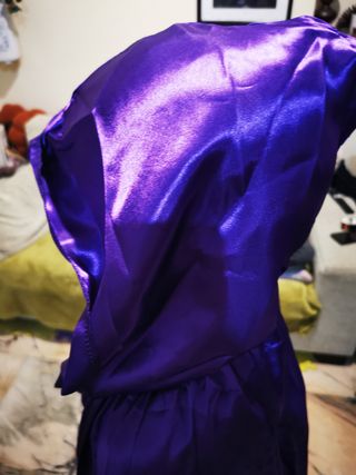 Capa larga morada 170cm