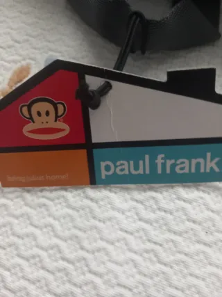 Mochila Paul Frank Unisex Negra y Gris